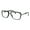 Matte Black Silver, variant on Men's Fashion Eyeglasses Geometric Square Clear Lens Glasses UV400 Black Gold