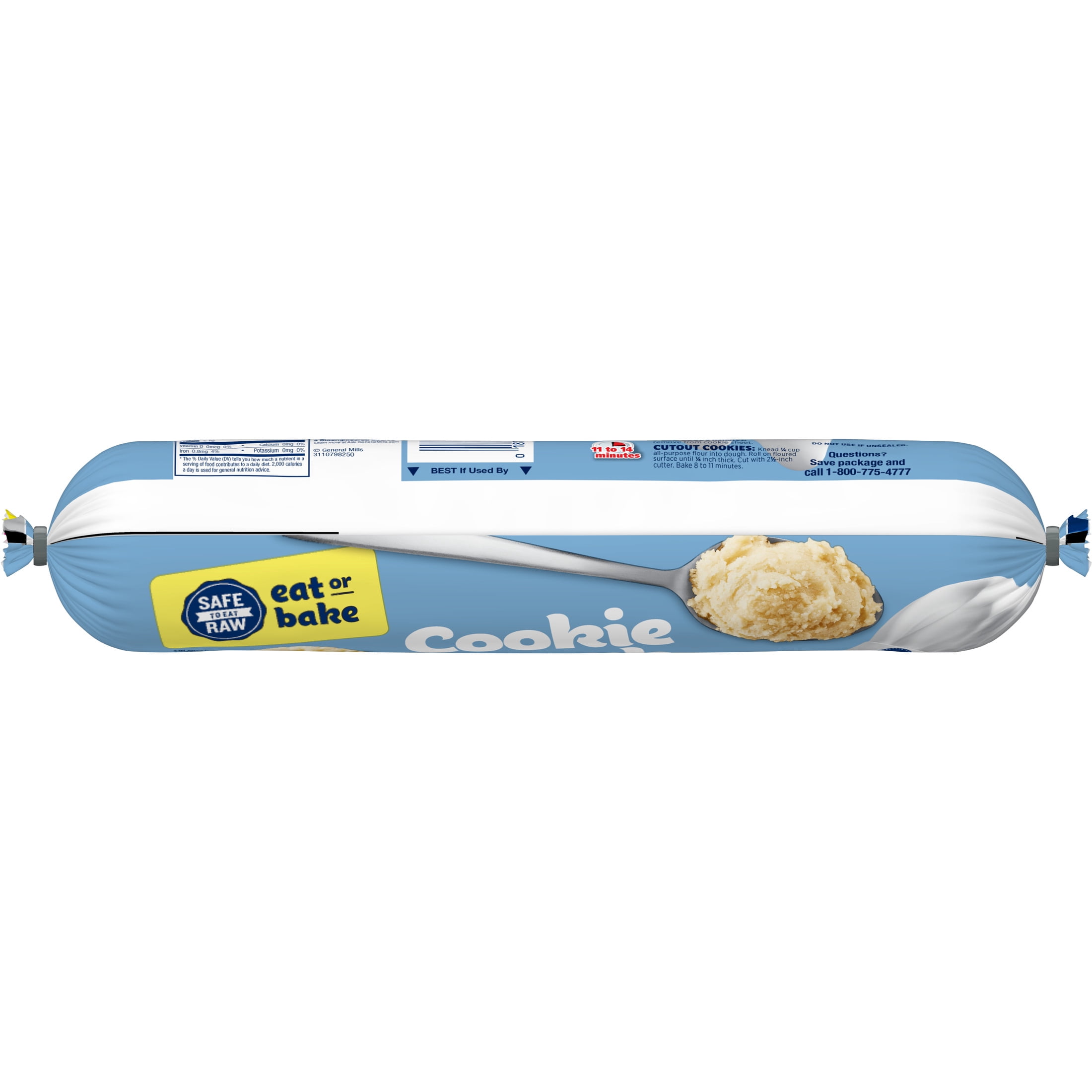 Pillsbury Ready to Bake Refrigerated Cookie Dough, Sugar Cookie, Makes 16 Cookies, 16.5 oz