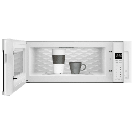 Whirlpool - 1.1 Cu. Ft. Low Profile Over-the-Range Microwave Hood Combination - White
