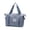 Blue, variant on Spacious Expandable Travel Bag Large Capacity, 2-Layer Weekender Carry On Overnighter Tote with Fashion Patch, Waterproof Gym Sports Flight Luggage Packing Cube Storage Organizer, 1Pc