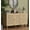 Oak, variant on 47.2" Rattan Sideboard Buffet Cabinet with 3 Doors,Boho Sideboard Buffet Cabinet with Adjustable Shelves, White Console Table for Living Room, Dining Room, Entryway, Coffee Bar