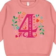 thumbnail image 3 of Inktastic 4th Birthday Party Photo Number 4 Toddler Sweatshirt, 3 of 4