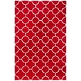 thumbnail image 6 of SAFAVIEH Chatham Jacob Geometric Quatrefoil Wool Area Rug, Red/Ivory, 6' x 9', 6 of 10