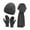 Black, variant on COM1950s Hat and Gloves, Gloves for Winter, European Winter Knitted Warm Gloves Hats Scarves Three Piece Set with Thick Velvet and Hat, Warm Winter Gloves, Hats and Gloves