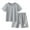 Grey, variant on Kiijoy Boys Casual Active Outfits Quick Drying Short Sleeve T-Shirt & Shorts Set, Sizes 1-12