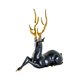 thumbnail image 2 of Estatua de ciervo de resina, decoración creativa para el hogar, figurita de Reno moderna, escultura de animales para entrada de escritorio, armario de Negro Baoblaze Estatua de ciervo, 2 of 8