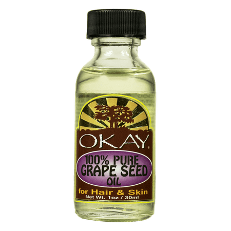 Okay 100% Pure Grape Seed Oil For Hair and Skin, 1