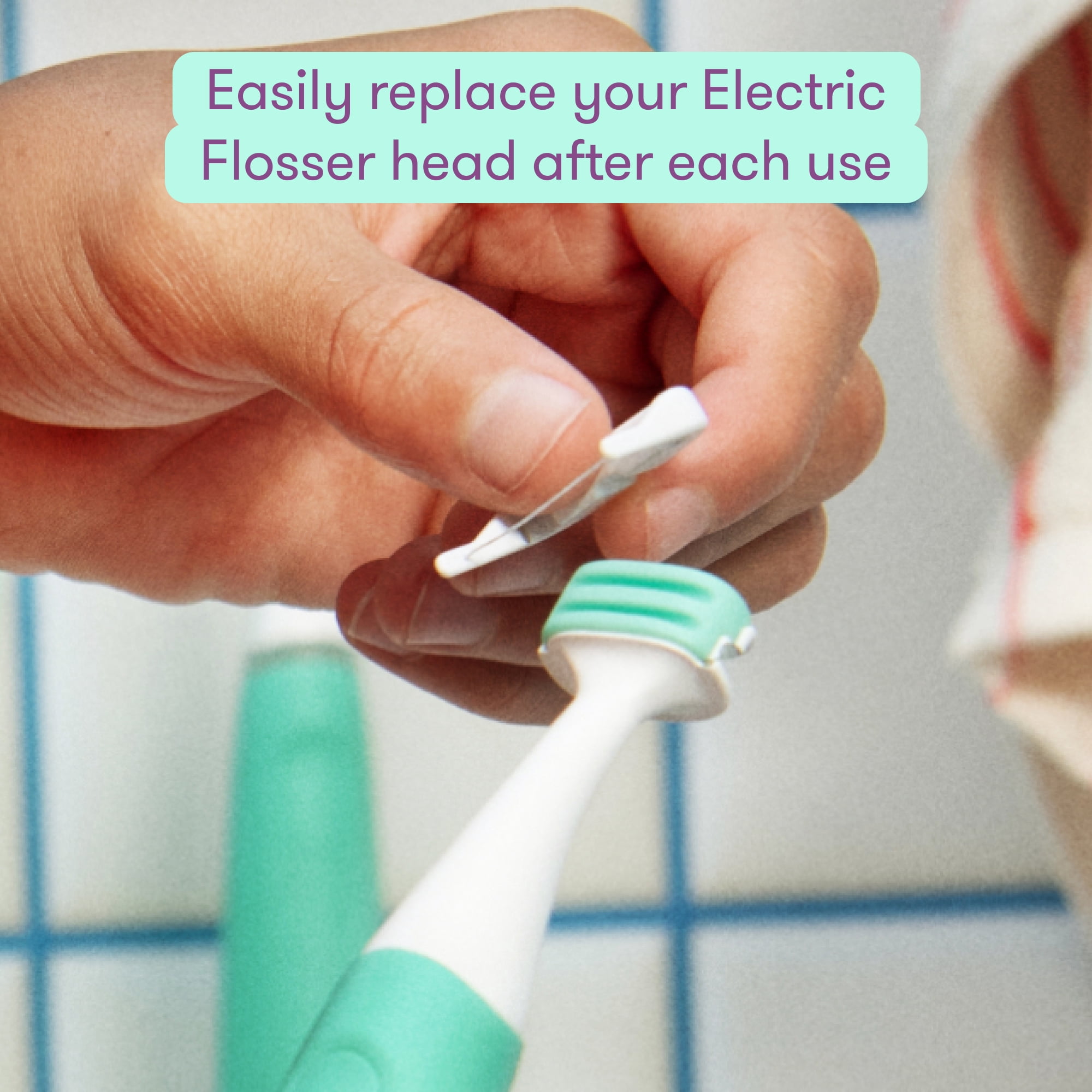 Frida for Kids Orthodontic Electric Flosser Refill Heads, 30 Count