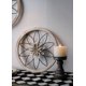 thumbnail image 5 of Nvzi 3 piezas de decoración de pared rústica redonda de 30 cm de madera y metal para sala de estar, dormitorio, cocina, baño, comedor (verde, azul, llamativo), 5 of 5