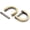 Brushed Brass, variant on Gold 5/8" D-Rings with Screw Shackle (4pcs) – Horseshoe U Shape Dee Ring for Purse, Key Holder & DIY Leather Craft