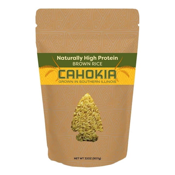 Cahokia Naturally Higher Protein Brown Rice, 2 lb.