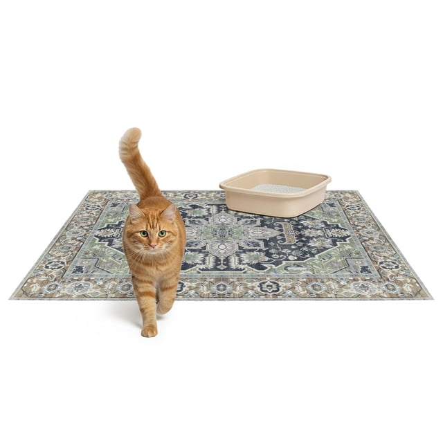 Tapete para arena de gato Lovewag Pets 91 x 122 cm antideslizante, paquete de 2