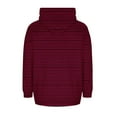 thumbnail image 4 of Lmnyox Striped Zip Up Hoodies for Women Long Sleeve Drawstring Sweatshirt Jacket Casual Hooded Jacket with Pocket, 4 of 7
