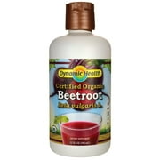Dynamic Health Organic Beetroot Dietary Supplement | No Added Sugar, Artificial Color, Preservatives, No Gluten or BPA | 32oz, 32 Serv