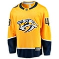 thumbnail image 2 of Men's Fanatics Nick Perbix Gold Nashville Predators Home Breakaway Jersey, 2 of 3