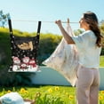 thumbnail image 2 of SEANATIVE Christmas Clothespin Bag for Clothesline Outdoor Clothespin Storage with Hanger Hook Soft Clothespin Bags 2 PCS Hanging Outdoor Clothespin Bag, Snowman Family, 2 of 7