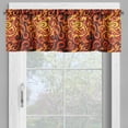 thumbnail image 4 of Ambesonne Abstract Valance & Curtain, Floral Surreal Curves, 55"x30", Yellow Orange Black, 4 of 6
