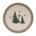 thumbnail image 2 of Christmas Printed Woven Braided Table Placemats 15 Inches Round Set of 6 Non-Slip Dining & Kitchen Table Mats Xmas Tree, 2 of 2