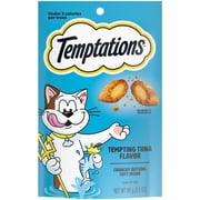 Temptations Classic Tempting Tuna Flavor Crunchy & Soft Cat Treats, 3 oz Pouch