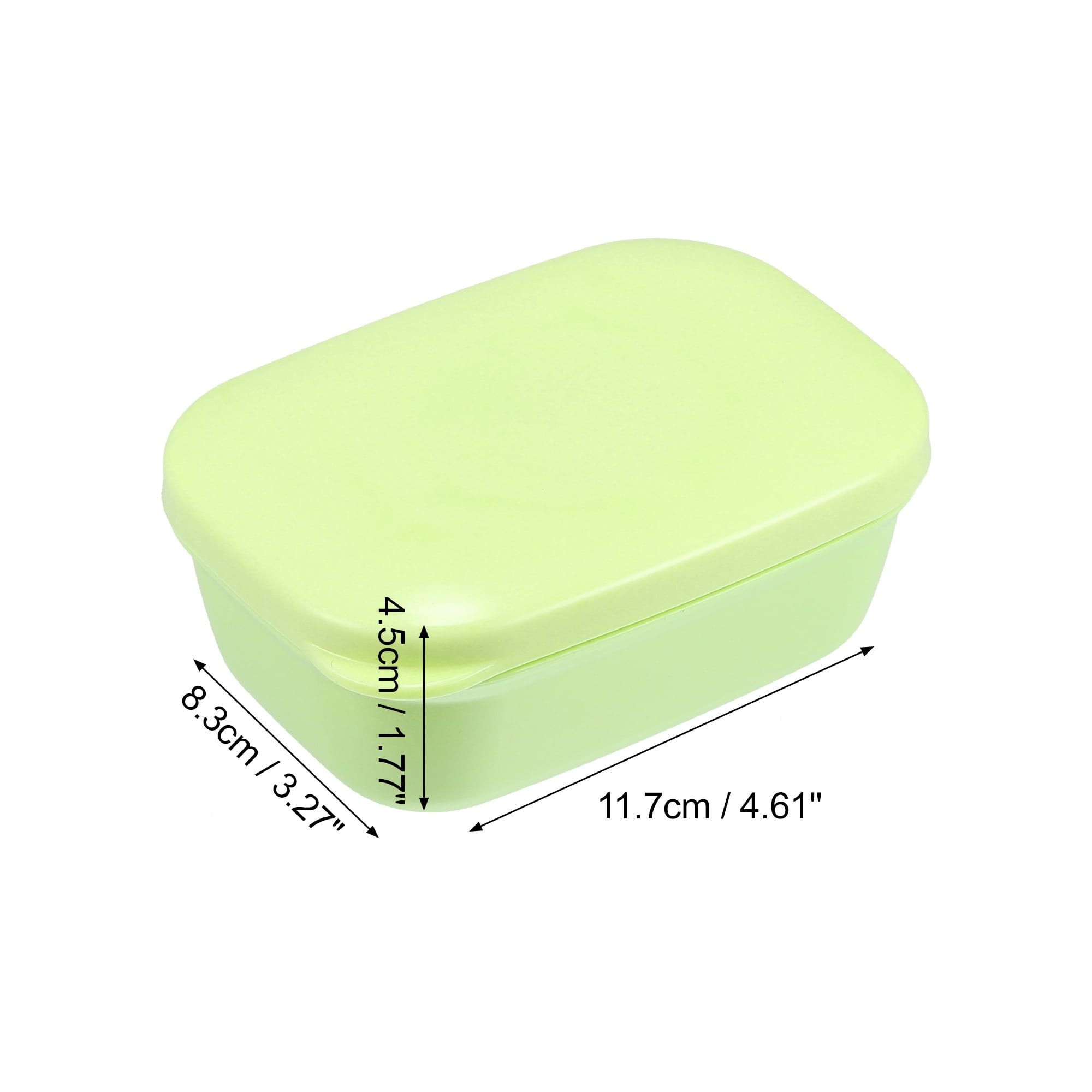 Unique Bargains Soap Dish Keep Soap Dry Soap Cleaning Storage for Bathroom Kitchen Green