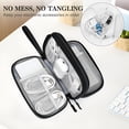 thumbnail image 3 of GASTROPOD 2026 New Electronic Organizer,Travel Cable Organizer Bag Pouch Electronic Accessories Carry Case Portable Waterproof Double Layers Storage Bag for Cable,Cord,Charger,Earphone,Medium,Black, 3 of 6