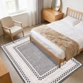 thumbnail image 2 of Checkered Area Rug 8x10, No Slip Washable Rug, Modern Bedroom Rug Under Bed Ultra Carpet, Low-Pile Rugs for Living Room Bedroom Dining Room, Grey, 2 of 7