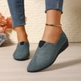 thumbnail image 5 of YOUYEDIAN Loafers for Women Spring Fall Pointed Toe Versatile Slip On Wedge Heel Shoes Fashion Comfortable Casual Shoes, 5 of 5