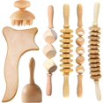 thumbnail image 1 of Herramientas Kit de drenaje linfático 7 en 1, masajeador de madera, herramientas para esculpir el cuerpo para aliviar el dolor muscular, anticelulitis, 1 of 5