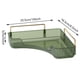 thumbnail image 4 of Estantes de baño Estante de almacenamiento de esquina con gradas de metal multifuncional para mesa de hogar, 4 of 4