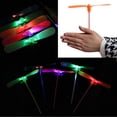 thumbnail image 2 of Glowing LED Light-up Bamboo-Copter Plastic Dragonfly Toy Gift for Children, 2 of 3