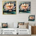 thumbnail image 4 of DESIGN ART Designart "Orange Lotus Floral Dreams I" Floral Lotus Canvas Prints 16 in. wide x 16 in. high, 4 of 5