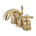 thumbnail image 3 of Kingston Brass Millennium KB8968ZX 8" Widespread Lavatory Faucet with Retail Pop-up Drain, Satin Nickel, 3 of 4