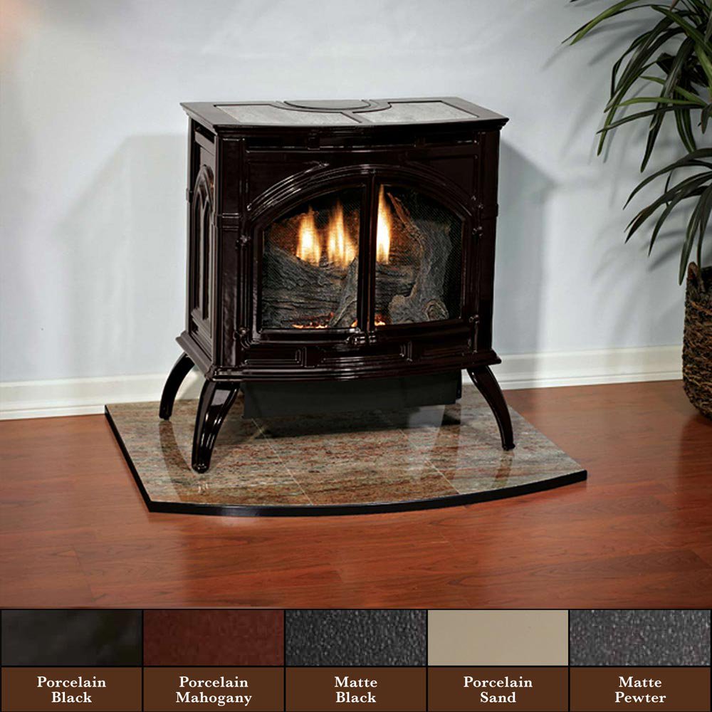 Empire Empire Cast Iron Stove, VF, MV, 25,000 Btu Contour Burner, Matte