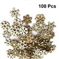 thumbnail image 3 of WEAVILUX Unfinished Wooden Snowflakes for DIY Crafts and Weddings 100Pcs, 3 of 6