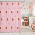 thumbnail image 2 of Erosebridal Snowflake Waterproof Shower Curtain 72Wx78L Snow Bath Curtain, 2 of 5