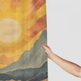 thumbnail image 3 of Orinice Mountain Sun Clouds Bathroom Decor Set with Hooks | Colorful Luxurious Graphic Print Polyester Fabric Shower Curtain Set | Home Bathtubs Bathroom Decoration 60x72, 3 of 7