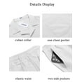 thumbnail image 5 of COOFANDY Men's 2 Pieces Casual Beach Outfits Short Sleeve Button Down Shirts Summer Short Set, 5 of 13