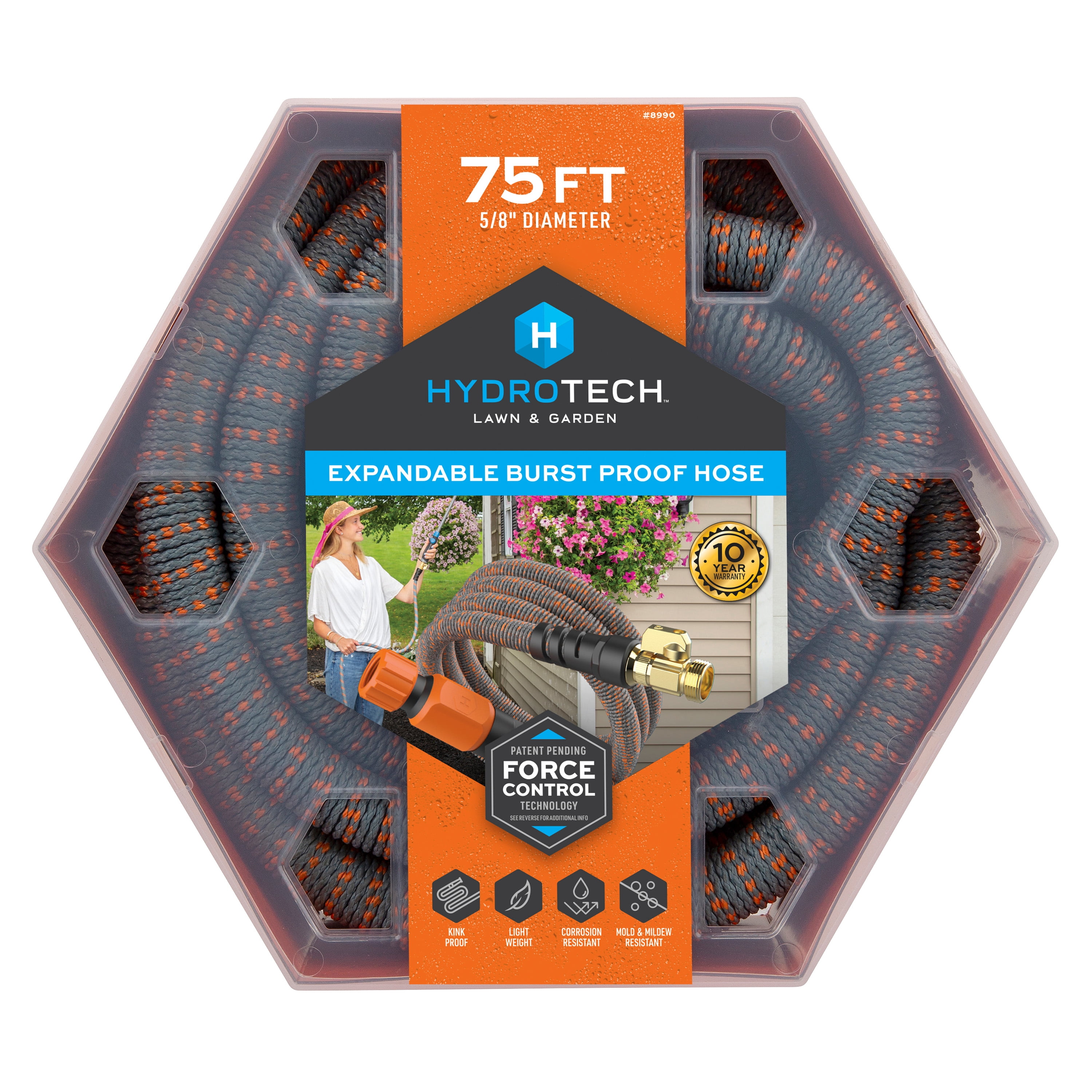HydroTech 5/8 in. Diameter x 75 ft. Expandable Burst-Proof Hose