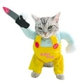 thumbnail image 1 of Funny pet costumes, cats and dogs transformed into funny Christmas costumes, pet cosplay costumes, 1 of 9
