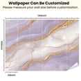 thumbnail image 3 of Peel and Stick Wallpaper Abstract Purple Marble Gold Cracks Modern Art Wall Mural Decor Self Adhesive and Removable 100in x 144in, 3 of 8