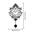 thumbnail image 5 of MOMOJIA Silents None-Ticking Clocks Decorative Clock Battery Operated Wall Clock for Living Room Kitchen Home Office Decors, 5 of 9