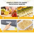 thumbnail image 7 of Hakka Food Dehydrator Machine, 10 Trays Commercial Food Dryer  with Touch Temp Control & 24H Timer Fruit Meat Vegetables Dehydrator, 7 of 7