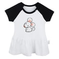 thumbnail image 1 of Animal Clever Mouse Pattern Dresses For Baby, Newborn Babies Skirts, Infant Princess Dress, 0-24M Kids Graphic Clothes (Black Raglan Dresses, 6-12 Months), 1 of 4