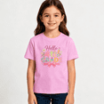 thumbnail image 2 of Girls Graphic Tees Hello 4th Grade Kids T Shirt Back To School 100% Cotton Short Sleeve Soft Tops 4-13Y, 2 of 5