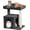 Dark Gray, variant on Tree for Large , 20.9 * 15.7in Large Perch Bed for Adult Cats, 22.8in Tower with , Condo with 2-Door for Indoor Cats, Dark Gray