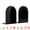 Black, variant on Unique Bargains 2Pcs Decorative Metal Modern Hollow-out Bookends Black 5*3.1*6.5inch
