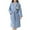 Blue., variant on Agkizg Plus Size Women's Fleece Bathrobe,Long Robes for Women's House Robes,Winter Bathrobe Thick Fleece Robe Quickly Dry Absorbent with Straps Turn-Down Collar Sleepwear Loungewear Home Wear