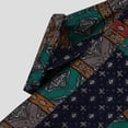 thumbnail image 5 of GZWYHT Mens Casual Button Down Shirts,Mens Shirts Mens Ethnic Style Summer Short Sleeve Loose Buttons Casual Shirt Blouse Tops Mens Dress Shirts,Big And Tall Shirts Green L, 5 of 8
