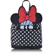 Disney Womens Minnie Mouse Bow Mini Backpack, Black
