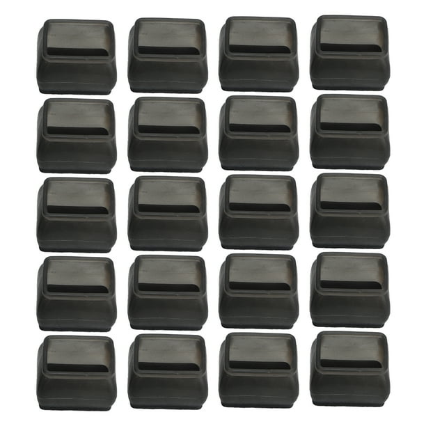 Protector De Patas De Silla, Funda Para Patas De Silla, Silicona Negra Transparente, Reduce El Ruido, Rectangular, 20 Unidades, Alfombrilla De Fieltro Para Muebles